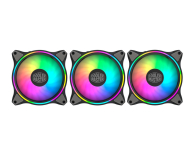 COOLER MASTER Zestaw wentylatorów dozasilacza/obudowy  Masterfan MF120 HALO 3w1 ARGB MFL-B2DN-183PA-R1 - 732530 - zdjęcie 1
